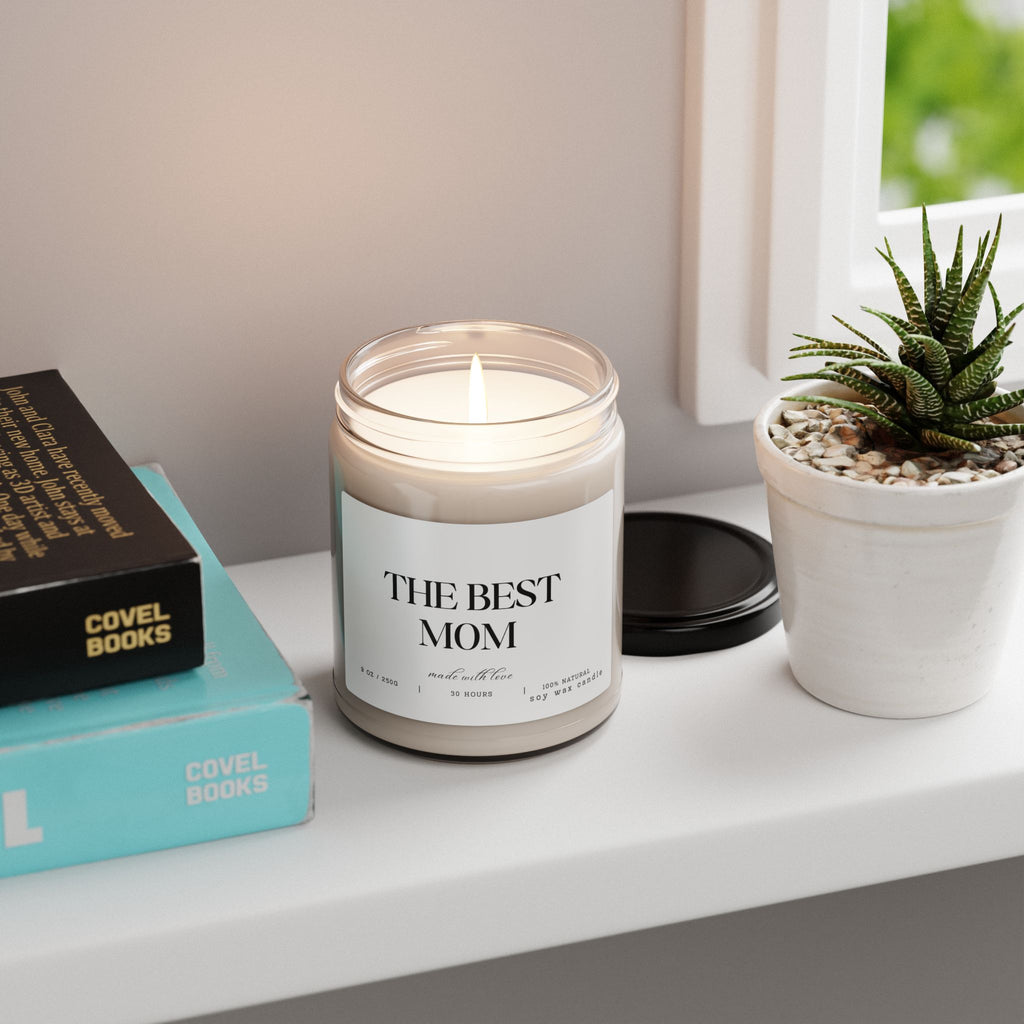 The Best Mom Scented Soy Candle – Thoughtful Gift for Mother's Day, Birthday & Celebrations - Digital Product Store