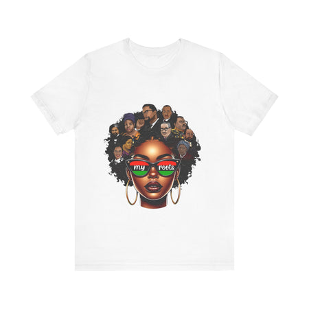 Roots Celebration Tee - My Roots Design, Unisex Fashion Tee, Afrocentric Shirt, Black History Month, Gift for Her, Culture Pride Apparel - Digital Product Store