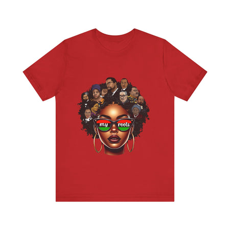 Roots Celebration Tee - My Roots Design, Unisex Fashion Tee, Afrocentric Shirt, Black History Month, Gift for Her, Culture Pride Apparel - Digital Product Store