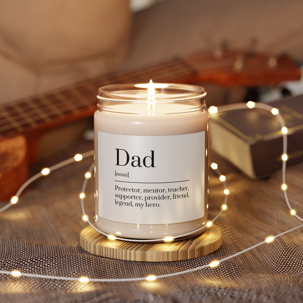 Personalized Dad Scented Soy Candle - 9oz Gift for Mom - Digital Product Store