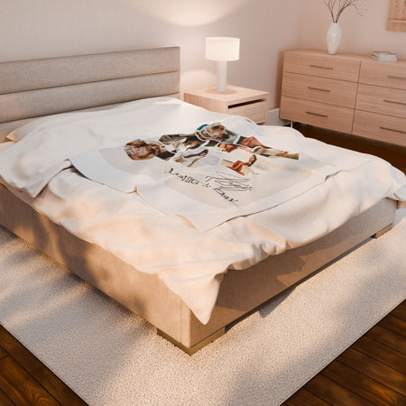 Personalized Mother's Day Velveteen Plush Blanket - Digital Product Store