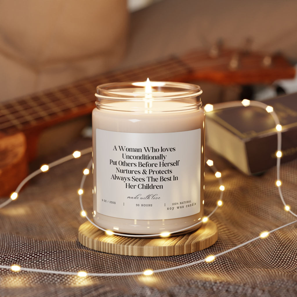 Scented Soy Candle - Inspirational Quote for Moms - Digital Product Store