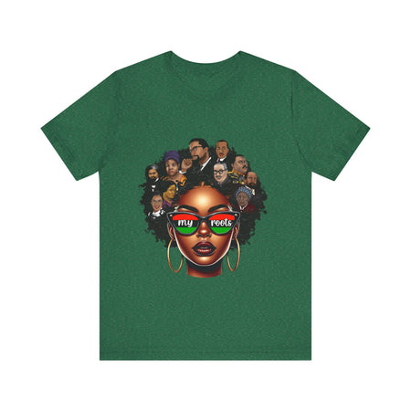 Roots Celebration Tee - My Roots Design, Unisex Fashion Tee, Afrocentric Shirt, Black History Month, Gift for Her, Culture Pride Apparel - Digital Product Store