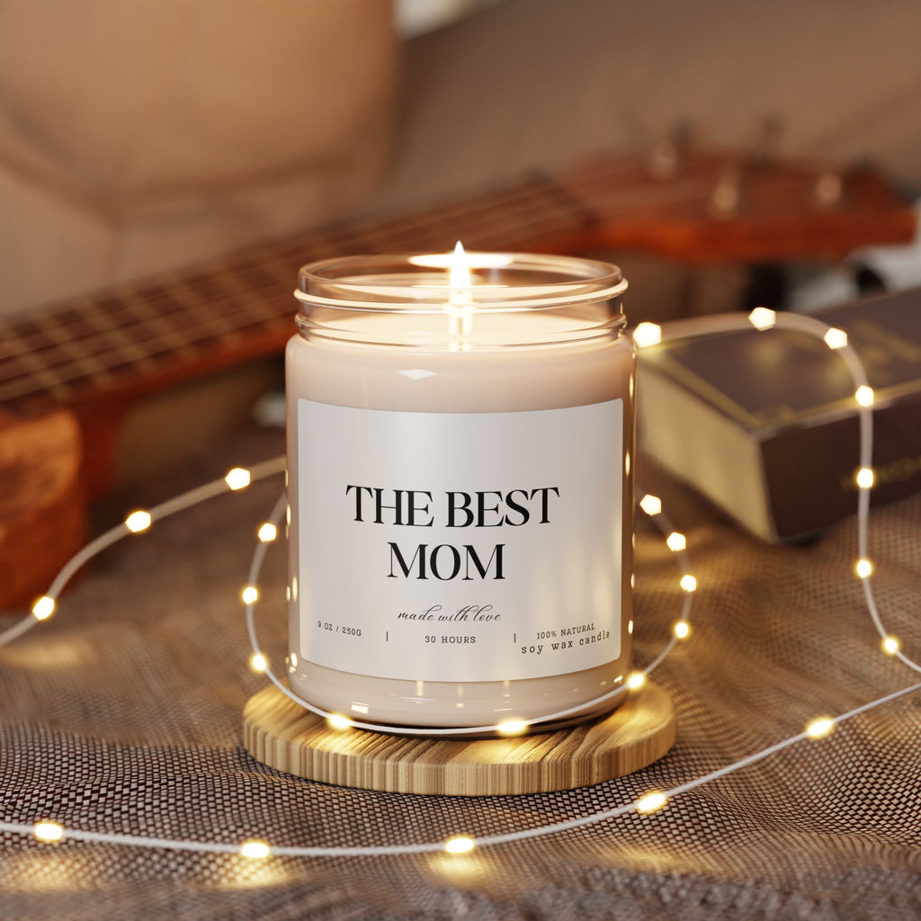 The Best Mom Scented Soy Candle – Thoughtful Gift for Mother's Day, Birthday & Celebrations - Digital Product Store