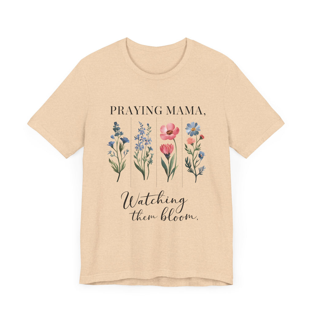 Floral Praying Mama Tee - Unisex Short Sleeve - Digital Product Store