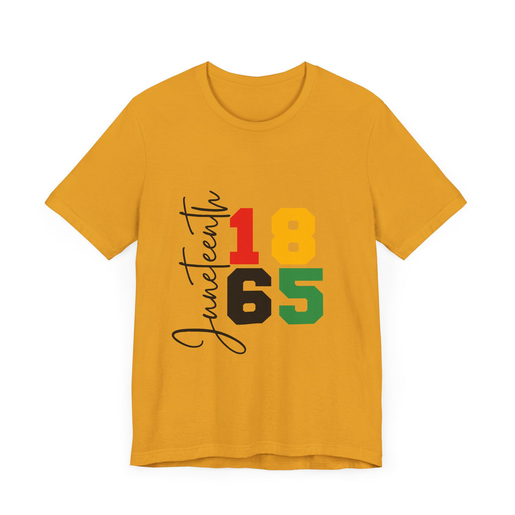 Juneteenth Short Sleeve Tee - Celebrate Freedom 1865 - Digital Product Store