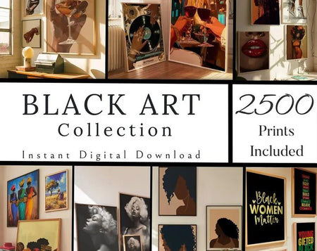 Black Wall Art - Digital Product Store