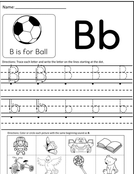 ABC Worksheet - Digital Product Store