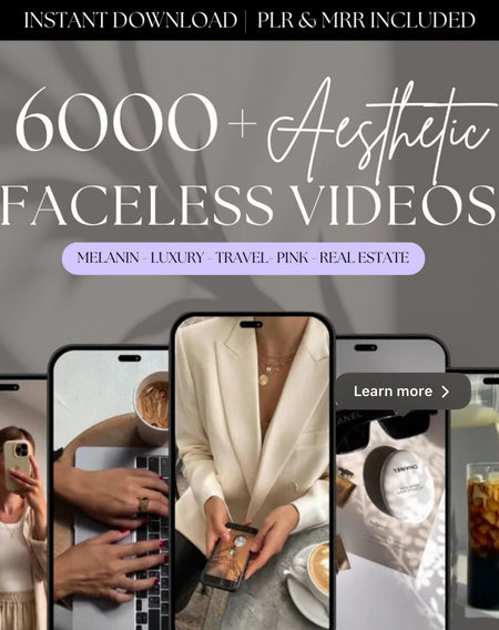 6000 Faceless videos - Digital Product Store