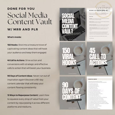 Social Media Content Vault - Digital Product Store