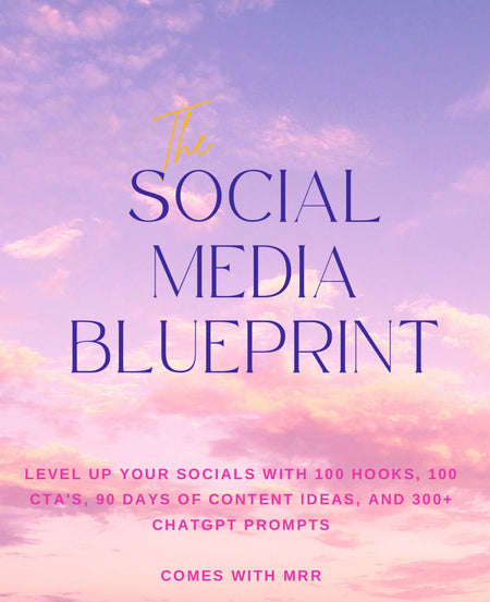 Social Media Blue print - Digital Product Store
