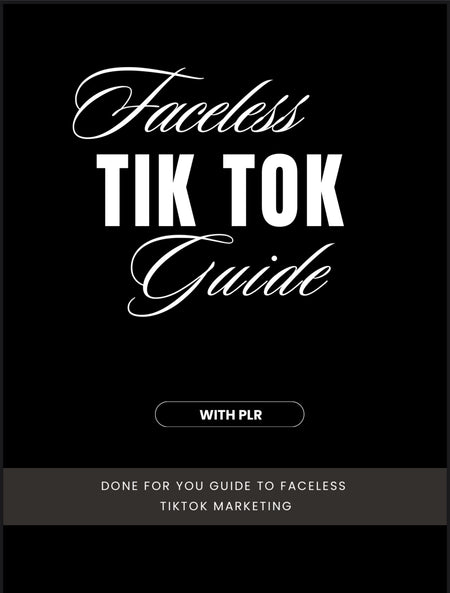 Faceless Tik tok Guide (Affiliate Marketing) - Digital Product Store