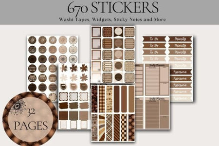 670 Digital Planner Sticker - Digital Product Store