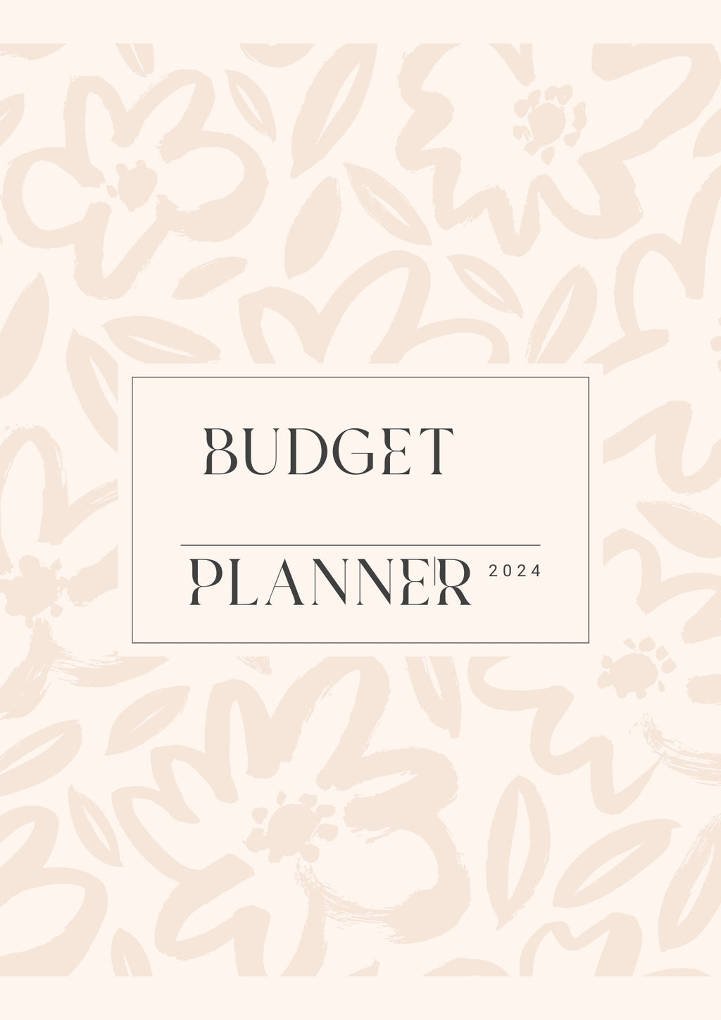 Budget Planner - Digital Product Store